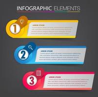 moderne tekstvaksjabloon, banner infographics vector