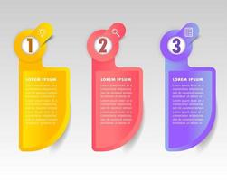 moderne tekstvaksjabloon, banner infographics vector