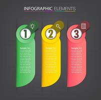 moderne tekstvaksjabloon, banner infographics vector