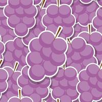 naadloze patroon achtergrond van druiven. vector illustratie