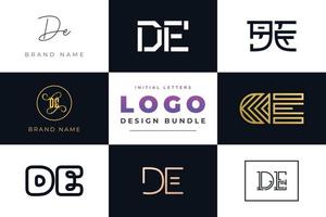 set collectie beginletters de logo-ontwerp. vector