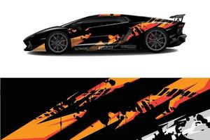 auto wrap grafische race abstracte achtergrond voor wrap en vinyl sticker vector