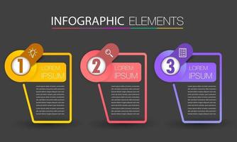 moderne tekstvaksjabloon, banner infographics vector