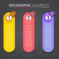 moderne tekstvaksjabloon, banner infographics vector