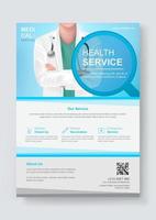 medische omslag ontwerpsjabloon. kan gebruiken om brochure, flyer, folders vector