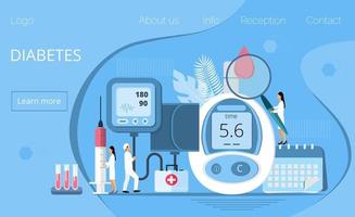 type 2 diabetes en insulineproductieconcept vector