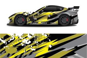 sport auto sticker wrap ontwerp vector