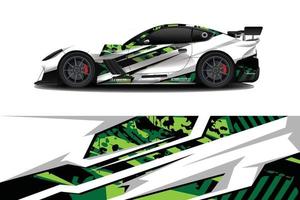 sport auto sticker wrap ontwerp vector