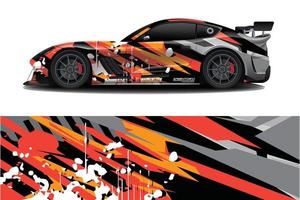 sport auto sticker wrap ontwerp vector