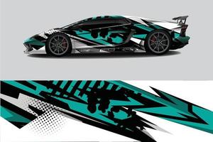 sport auto sticker wrap ontwerp vector