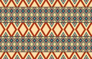 etnisch abstract ikat kunst. aztec ornament afdrukken. meetkundig etnisch patroon naadloos kleur oosters. ontwerp voor achtergrond ,gordijn, tapijt, behang, kleding, inpakken, batik, vector illustratie.