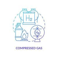 pictogram voor gecomprimeerd gasconcept vector