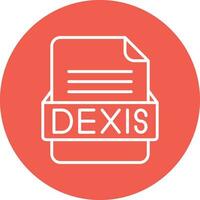 dexis het dossier formaat vector icoon