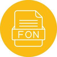 fon het dossier formaat vector icoon