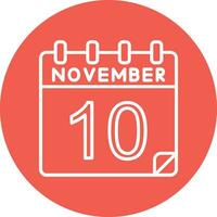 10 november vector icoon