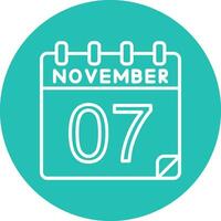 7 november vector icoon