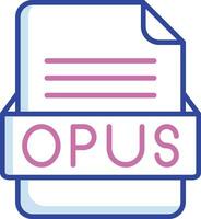 opus het dossier formaat vector icoon