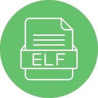 elf het dossier formaat vector icoon