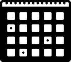 solide icoon voor cal vector