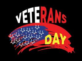 Amerikaans patriottisch viering veteranen dag vector illustratie.