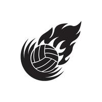 volleybal logo icoon ontwerp vector illustratie