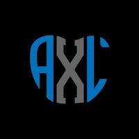 axl brief logo creatief ontwerp. axl uniek ontwerp. vector