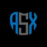asx brief logo creatief ontwerp. asx uniek ontwerp. vector