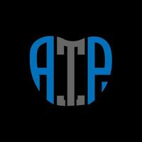 atp brief logo creatief ontwerp. atp uniek ontwerp. vector