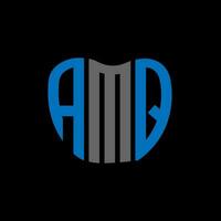 amq brief logo creatief ontwerp. amq uniek ontwerp. vector
