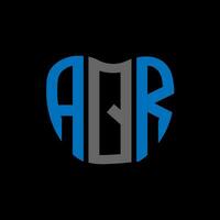 aqr brief logo creatief ontwerp. aqr uniek ontwerp. vector