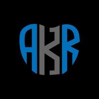 akr brief logo creatief ontwerp. akr uniek ontwerp. vector