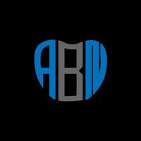 abn brief logo creatief ontwerp. abn uniek ontwerp. vector