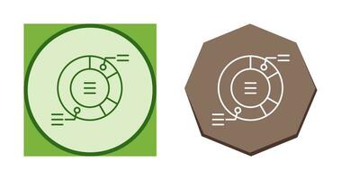 cirkeldiagram vector pictogram