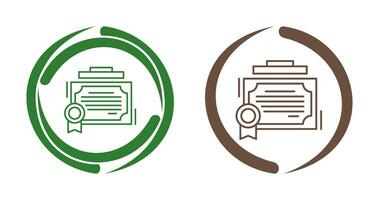 certificaat vector pictogram