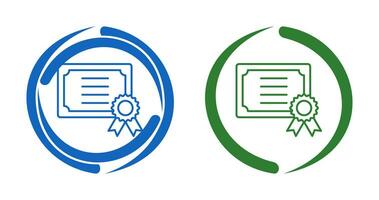 certificaat vector pictogram