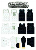 kleurrijk Golf schets Jersey ontwerp sportkleding lay-out sjabloon vector