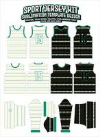 strepen lijnen pleinen Jersey ontwerp sportkleding lay-out sjabloon vector