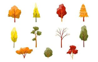 verschillende herfstboomcollectie