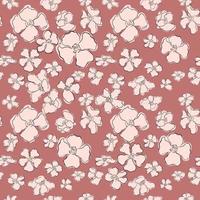 vector naadloos patroon met illustratie van mooie bloemen
