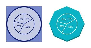 cirkeldiagram vector pictogram