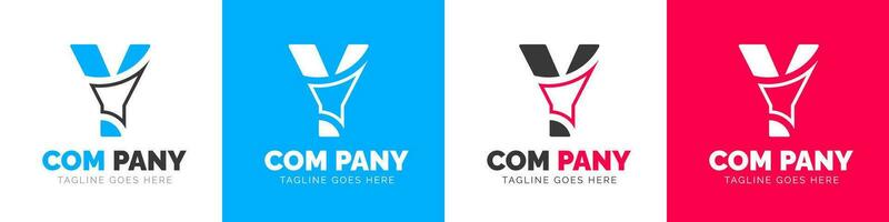 zakelijke modern bedrijf creatief minimaal bedrijf brief v logo icoon vector ontwerp sjabloon set.