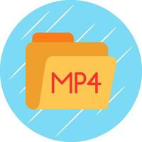 mp4 vector icoon ontwerp