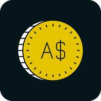 Australisch dollar vector icoon ontwerp