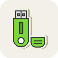 pendrive vector icoon ontwerp