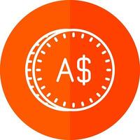 Australisch dollar vector icoon ontwerp