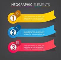 moderne tekstvaksjabloon, banner infographics vector