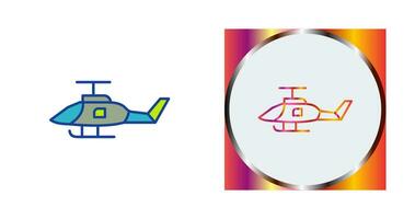 leger helikopter vector icoon