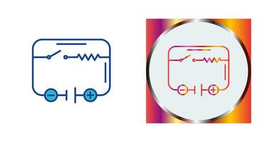 elektrisch stroomkring vector icoon