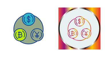 valuta wisselen vector pictogram