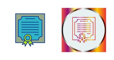 certificaat vector pictogram